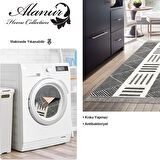 Dekoreko Kaymaz Taban Djt Mutfak Halısı Yıldız Deri Saçaklı İskandinav M1282