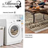 Dekoreko Kaymaz Taban Djt Salon Halısı Star Pamuk Saçaklı İskandinav F5080