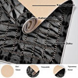 Dekoreko Kaymaz Taban Djt Salon Halısı Yıldız Deri Modern 1906