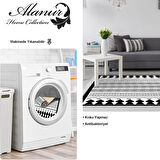 Dekoreko Kaymaz Taban Djt Salon Halısı Yıldız Deri Saçaklı İskandinav M1273