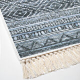 Dekoreko Kaymaz Taban Djt Salon Halısı Star Pamuk Saçaklı İskandinav F5087