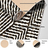 Dekoreko Kaymaz Taban Djt Mutfak Halısı Yıldız Deri Modern 713