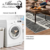 Dekoreko Kaymaz Taban Djt Salon Halısı Yıldız Deri İskandinav M1282