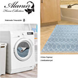 Dekoreko Kaymaz Taban Djt Banyo Halısı Trend Saçaklı İskandinav F5084