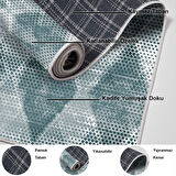 Dekoreko Kaymaz Taban Djt Mutfak Halısı Star Pamuk İskandinav F5131