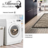 Dekoreko Kaymaz Taban Djt Mutfak Halısı Yıldız Deri Modern 1912