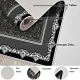 Dekoreko Kaymaz Taban Djt Mutfak Halısı Trend Saçaklı Modern 1692