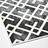 Dekoreko Kaymaz Taban Djt Mutfak Halısı Yıldız Deri İskandinav S5039