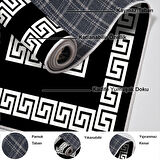 Dekoreko Kaymaz Taban Djt Salon Halısı Star Pamuk Modern 650M