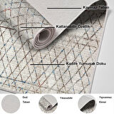 Dekoreko Kaymaz Taban Djt Mutfak Halısı Trend İskandinav F5079