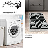 Dekoreko Kaymaz Taban Djt Mutfak Halısı Star Pamuk Saçaklı Modern 658M