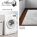 Dekoreko Kaymaz Taban Djt Mutfak Halısı Star Pamuk İskandinav F5079