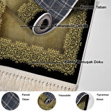 Dekoreko Kaymaz Taban Djt Salon Halısı Star Pamuk Saçaklı Modern 1674