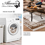 Dekoreko Kaymaz Taban Djt Salon Halısı Trend Saçaklı Modern M5132