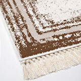 Dekoreko Kaymaz Taban Djt Salon Halısı Trend Saçaklı Modern M5132