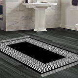 Dekoreko Kaymaz Taban Djt Banyo Halısı Trend Saçaklı Modern 608M