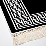 Dekoreko Kaymaz Taban Djt Banyo Halısı Trend Saçaklı Modern 608M