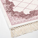 Dekoreko Kaymaz Taban Djt Salon Halısı Star Pamuk Saçaklı Modern 748