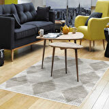 Dekoreko Kaymaz Taban Djt Salon Halısı Star Pamuk İskandinav F5131