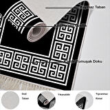 Dekoreko Kaymaz Taban Djt Salon Halısı Trend Saçaklı Modern 608M