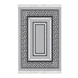 Dekoreko Kaymaz Taban Djt Mutfak Halısı Yıldız Deri Saçaklı Modern 651M