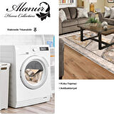 Dekoreko Kaymaz Taban Djt Salon Halısı Yıldız Deri Saçaklı Modern 729