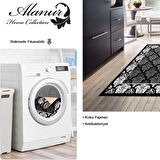 Dekoreko Kaymaz Taban Djt Mutfak Halısı Yıldız Deri Modern 700M