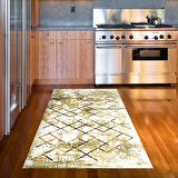 Dekoreko Kaymaz Taban Djt Mutfak Halısı Star Pamuk Modern M5026