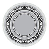 Dekoreko Kaymaz Taban Djt Salon Halısı Yıldız Deri Saçaklı Yuvarlak Modern 651M