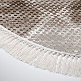 Dekoreko Kaymaz Taban Djt Mutfak Halısı Trend Saçaklı Oval İskandinav F5131