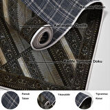 Dekoreko Kaymaz Taban Djt Salon Halısı Star Pamuk Modern 731