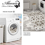 Dekoreko Kaymaz Taban Djt Mutfak Halısı Star Pamuk Saçaklı İskandinav F5136