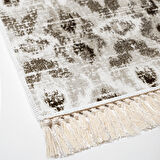 Dekoreko Kaymaz Taban Djt Mutfak Halısı Star Pamuk Saçaklı İskandinav F5136