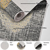 Dekoreko Kaymaz Taban Djt Salon Halısı Trend Modern E4052