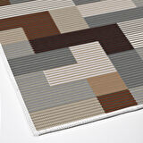 Dekoreko Kaymaz Taban Djt Mutfak Halısı Yıldız Deri Modern Mu113