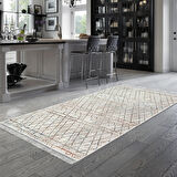 Dekoreko Kaymaz Taban Djt Mutfak Halısı Yıldız Deri Saçaklı İskandinav Al1103