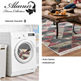 Dekoreko Kaymaz Taban Djt Salon Halısı Yıldız Deri Saçaklı İskandinav 661M