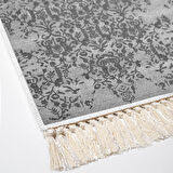 Dekoreko Kaymaz Taban Djt Mutfak Halısı Yıldız Deri Saçaklı Modern 1918