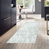 Dekoreko Kaymaz Taban Djt Mutfak Halısı Star Pamuk İskandinav F5079