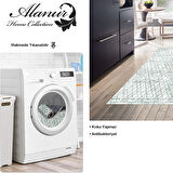 Dekoreko Kaymaz Taban Djt Mutfak Halısı Star Pamuk İskandinav F5079