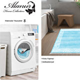 Dekoreko Kaymaz Taban Djt Banyo Halısı Trend Saçaklı Modern 1460