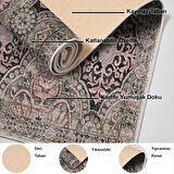 Dekoreko Kaymaz Taban Djt Mutfak Halısı Yıldız Deri Modern 659M