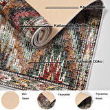 Dekoreko Kaymaz Taban Djt Banyo Halısı Yıldız Deri İskandinav F5003