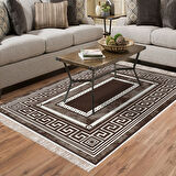 Dekoreko Kaymaz Taban Djt Salon Halısı Star Pamuk Saçaklı Modern 651M