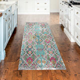 Dekoreko Kaymaz Taban Djt Mutfak Halısı Yıldız Deri İskandinav F5009