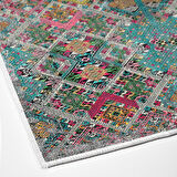 Dekoreko Kaymaz Taban Djt Mutfak Halısı Yıldız Deri İskandinav F5009