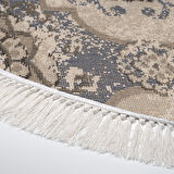 Dekoreko Kaymaz Taban Djt Mutfak Halısı Trend Saçaklı Yuvarlak Modern 1903M