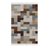 Dekoreko Kaymaz Taban Djt Mutfak Halısı Yıldız Deri Saçaklı Modern Mu113