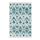 Dekoreko Kaymaz Taban Djt Salon Halısı Star Pamuk Saçaklı İskandinav F5136