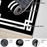 Dekoreko Kaymaz Taban Djt Mutfak Halısı Star Pamuk Saçaklı Modern 1669